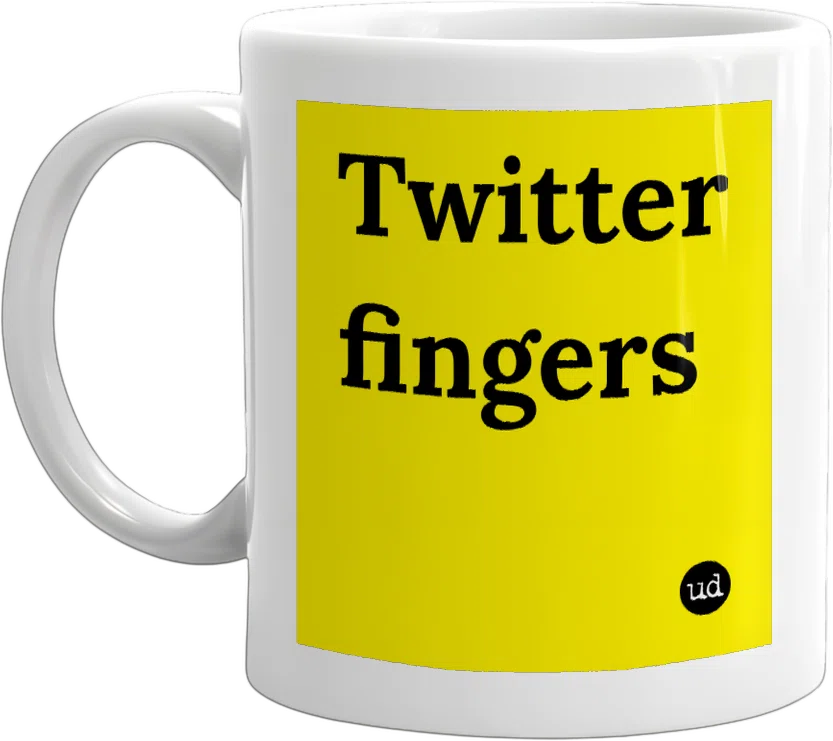Twitter fingers front