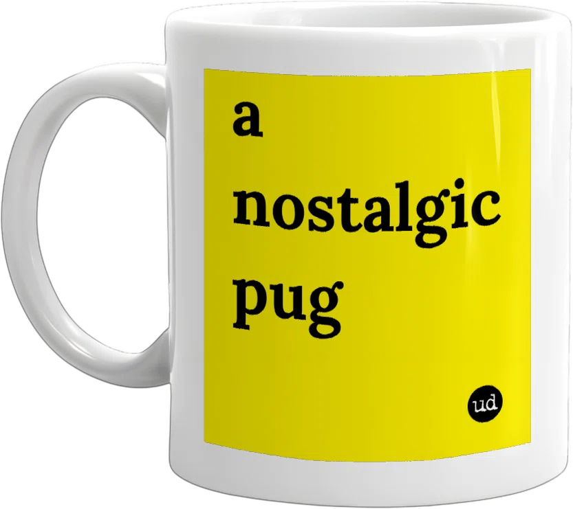 a nostalgic pug front