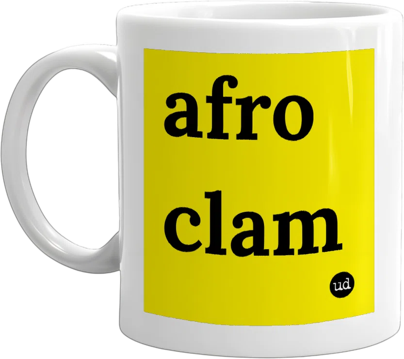 afro clam front