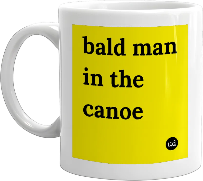 bald man in the canoe front