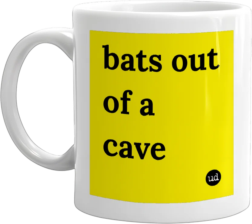 bats out of a cave front