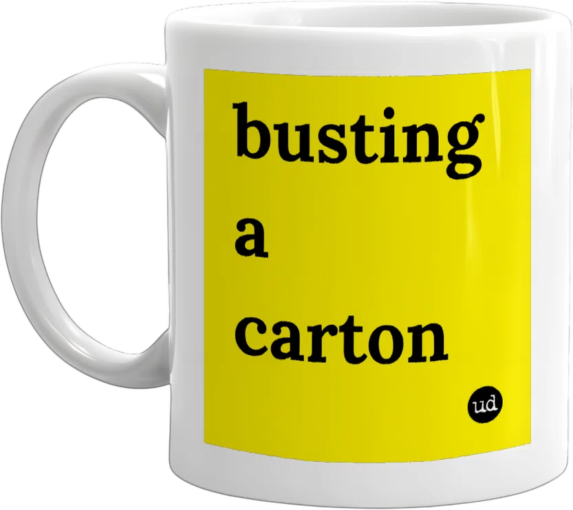 busting a carton front