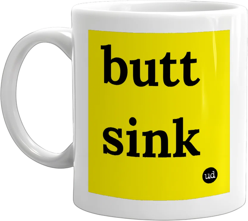 butt sink front