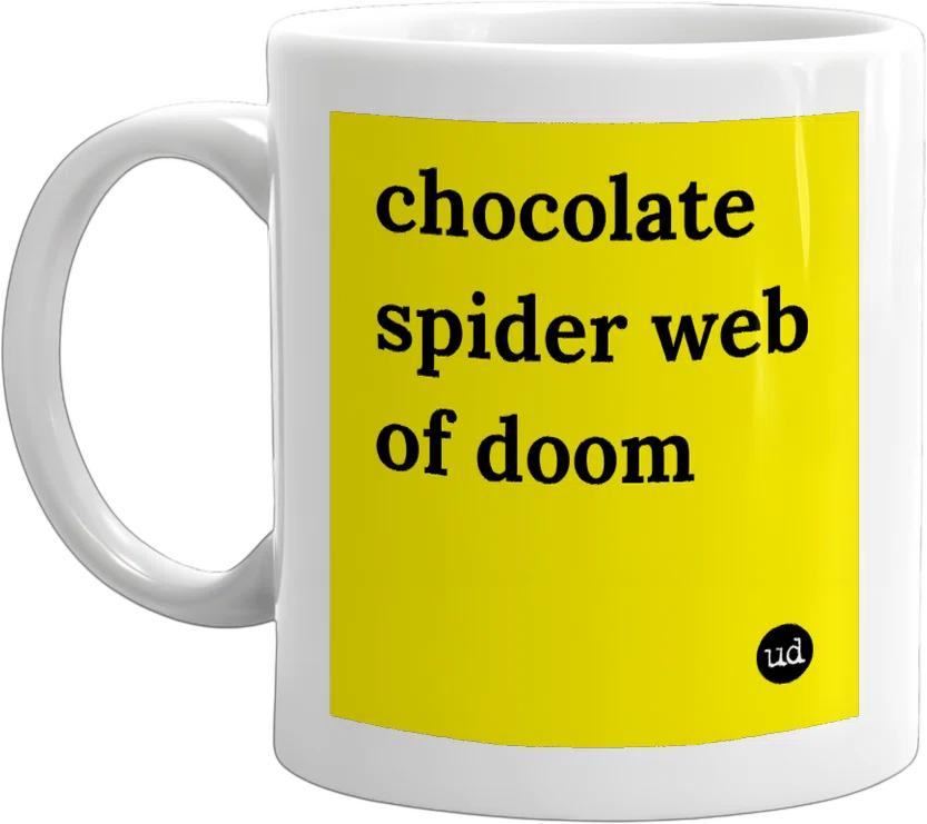 chocolate spider web of doom front