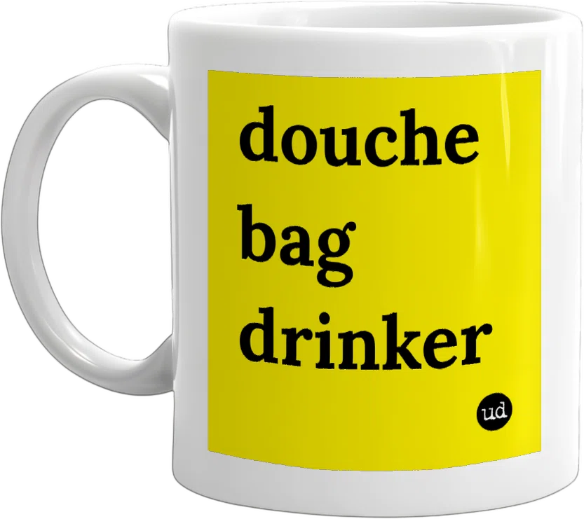 douche bag drinker front