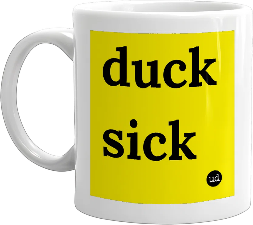 duck sick front