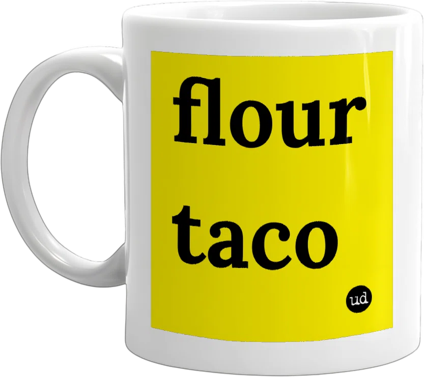 flour taco front