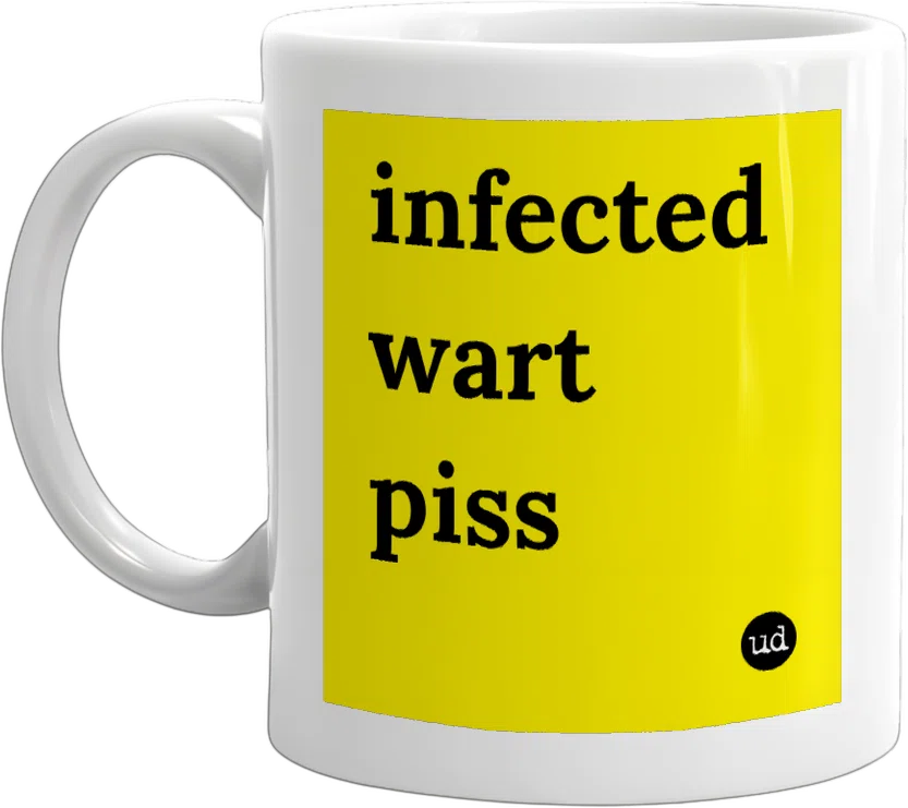 infected wart piss front