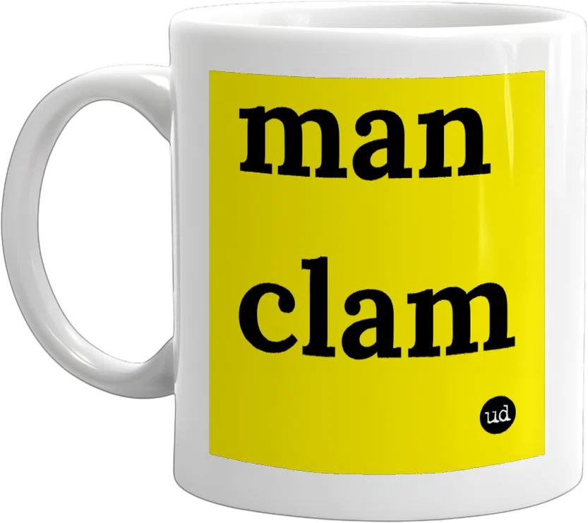 man clam front