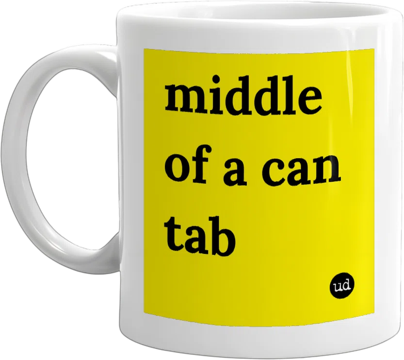 middle of a can tab front