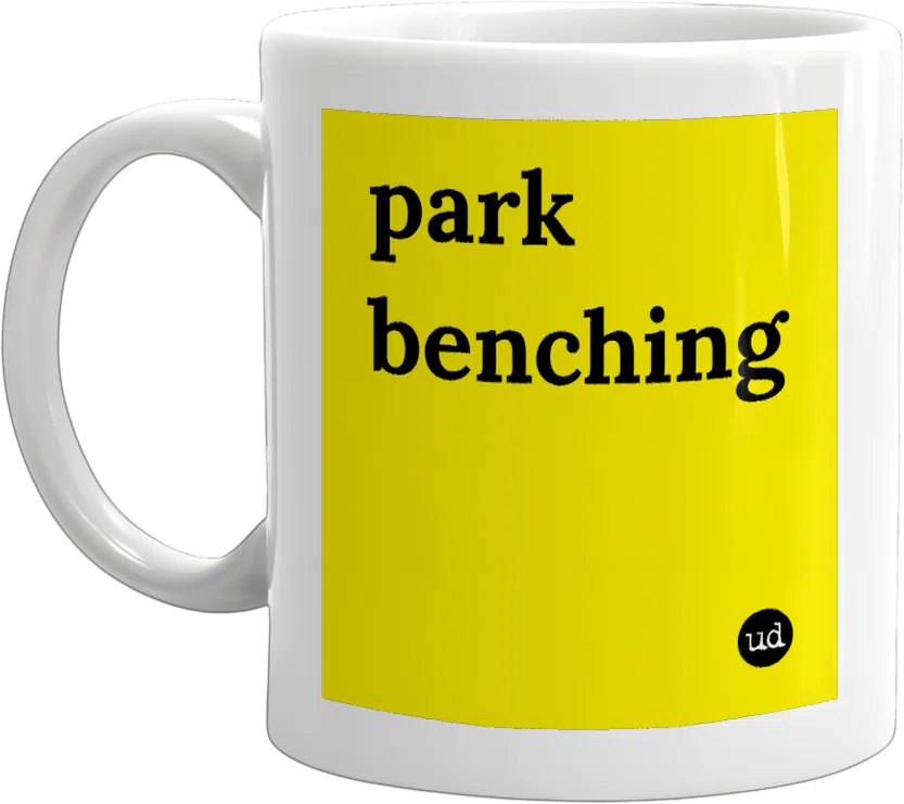 park benching front
