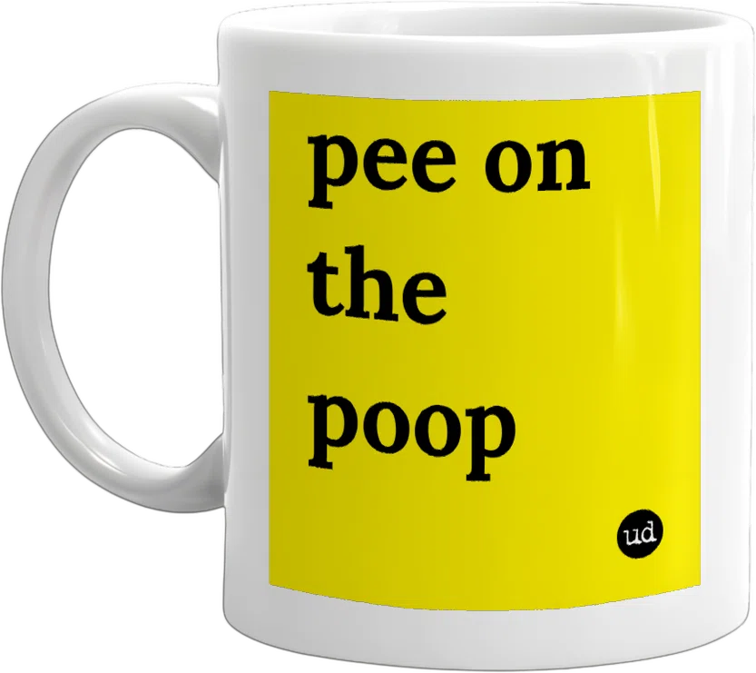 pee on the poop front