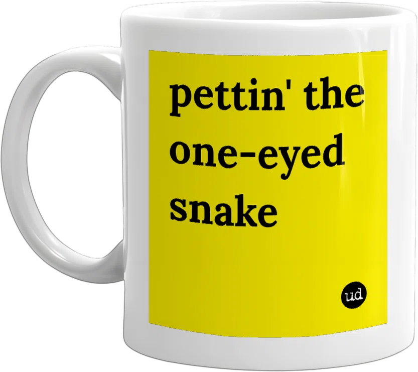 pettin' the one-eyed snake front