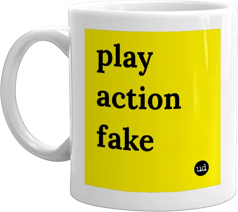 play action fake front