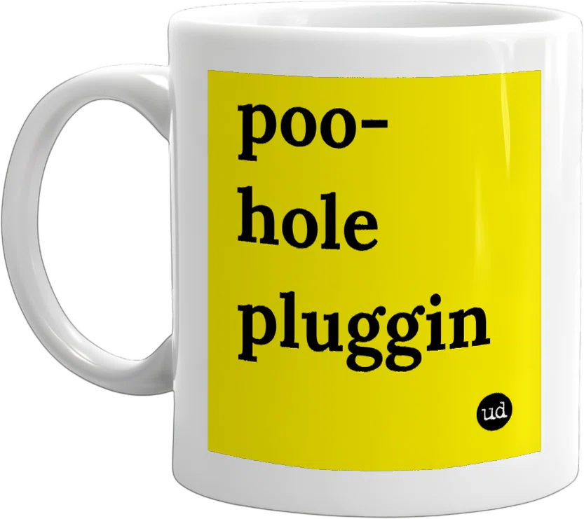 poo-hole pluggin front
