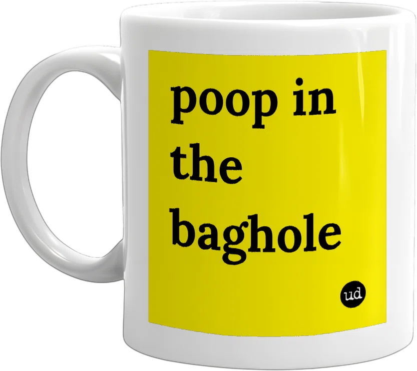 poop in the baghole front