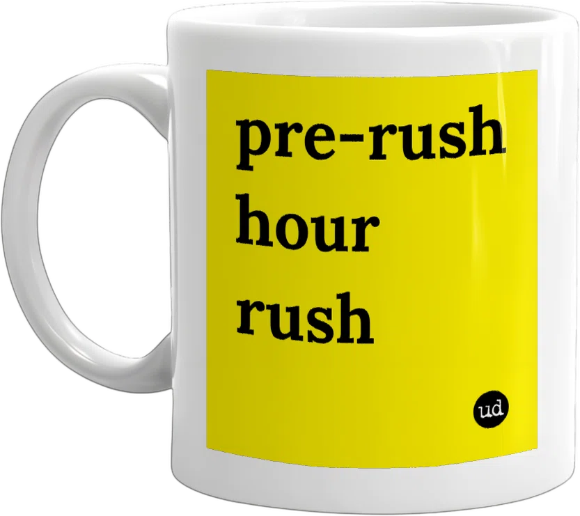 pre-rush hour rush front