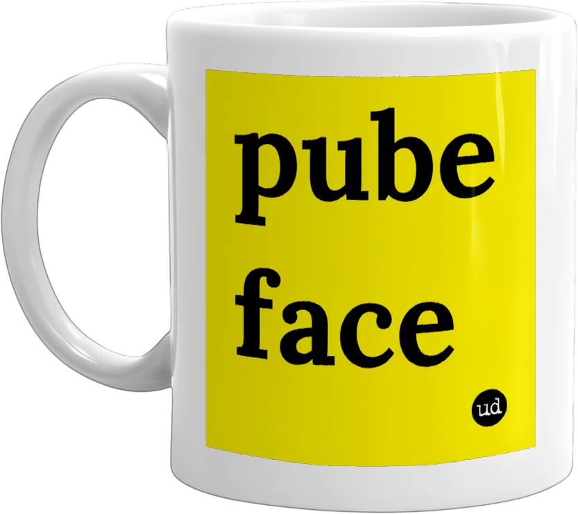 pube face front