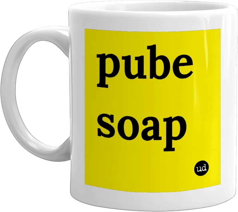 pube soap front