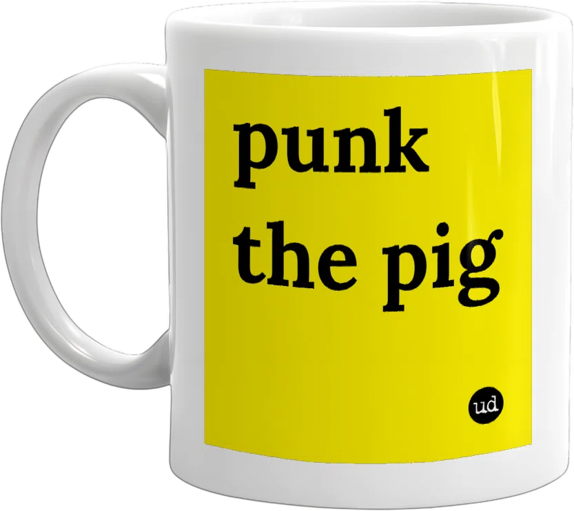 punk the pig front