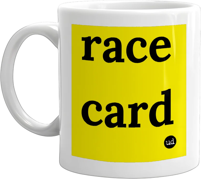 race card front