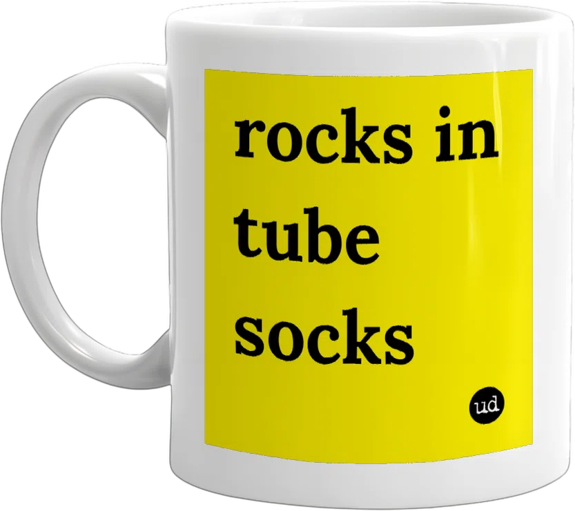 rocks in tube socks front