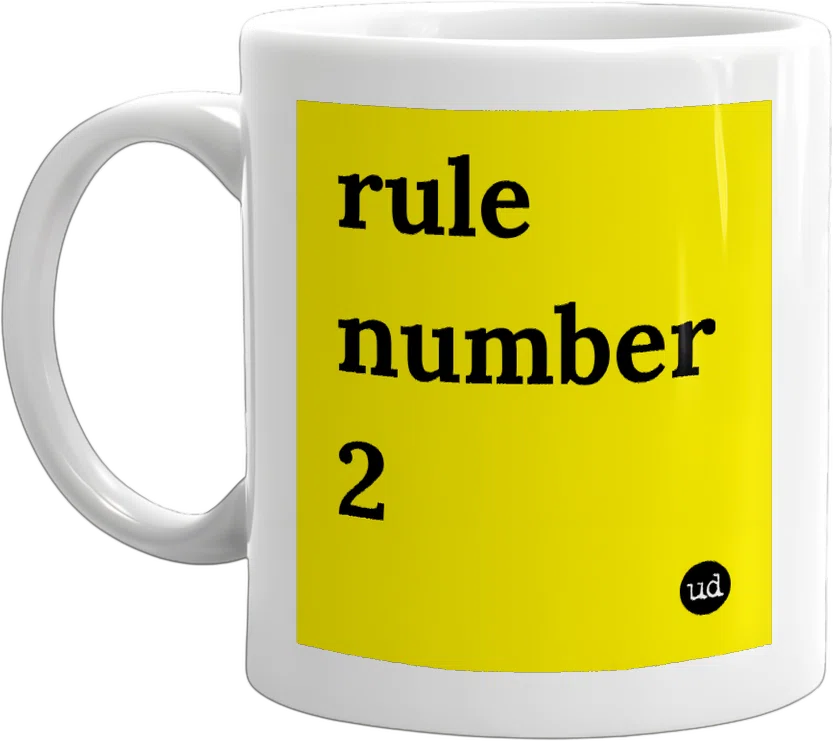 rule number 2 front