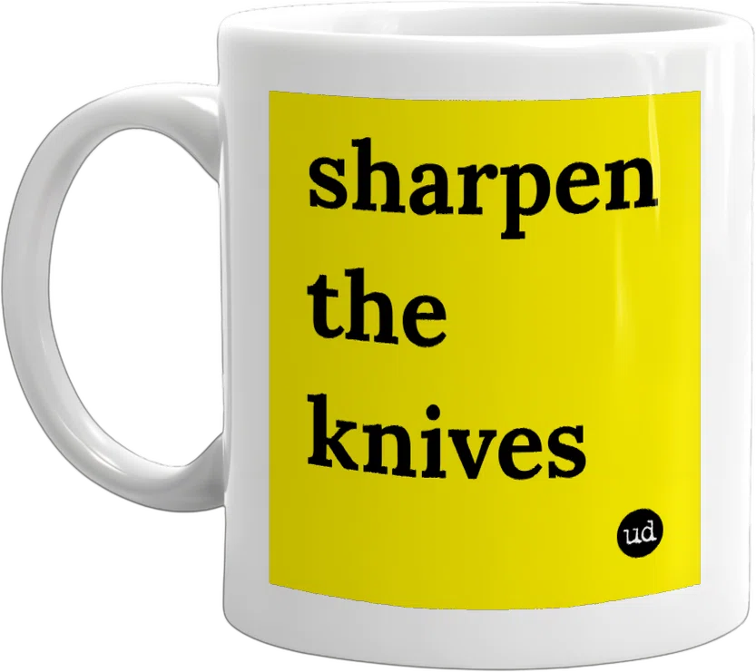 sharpen the knives front