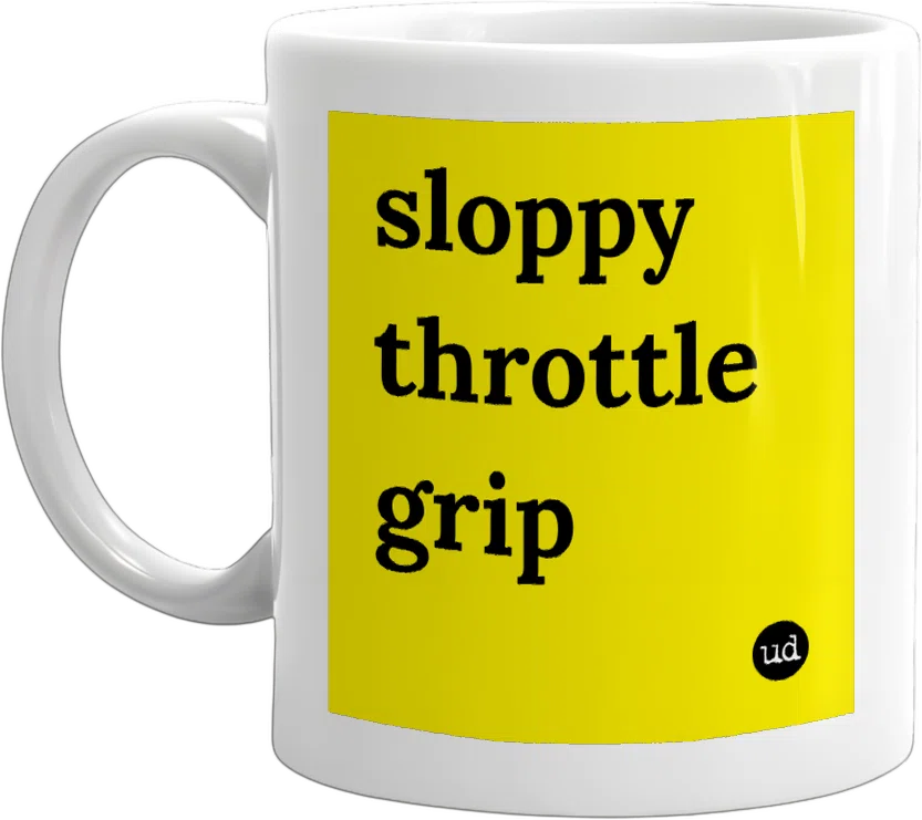 sloppy throttle grip front
