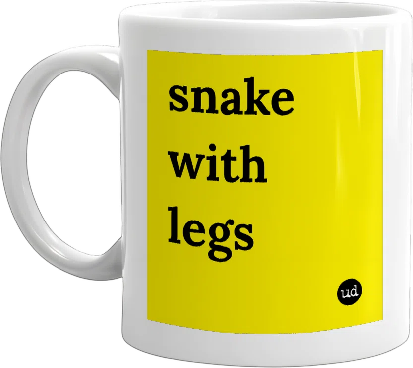 snake with legs front
