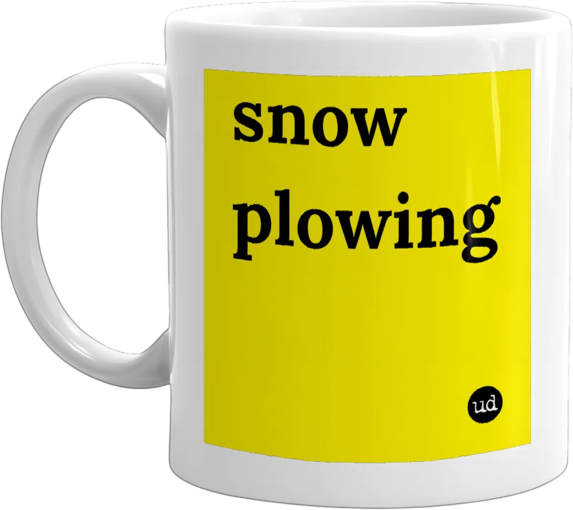 snow plowing front
