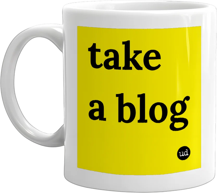 take a blog front