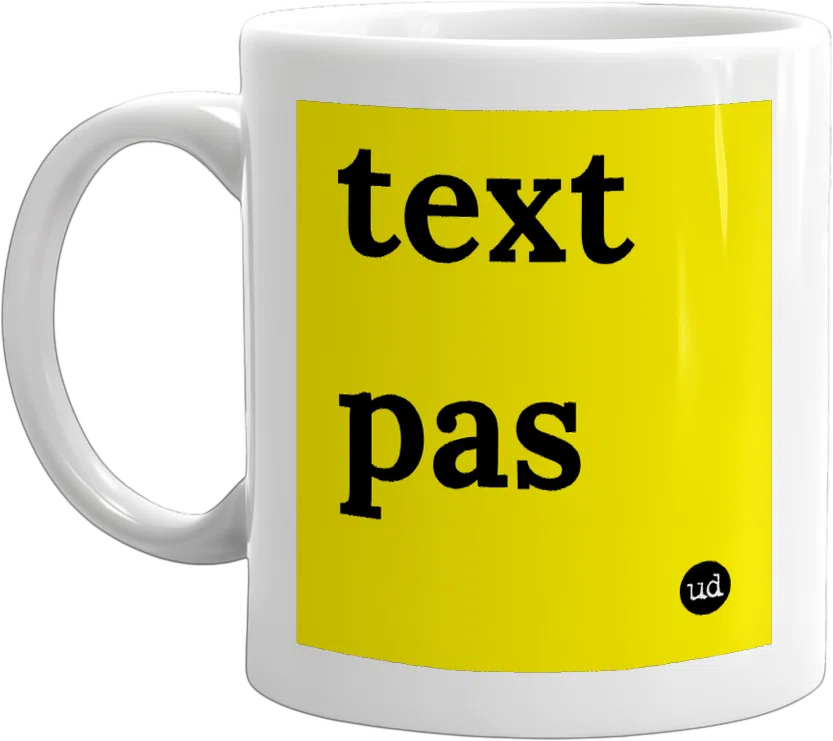 text pas front
