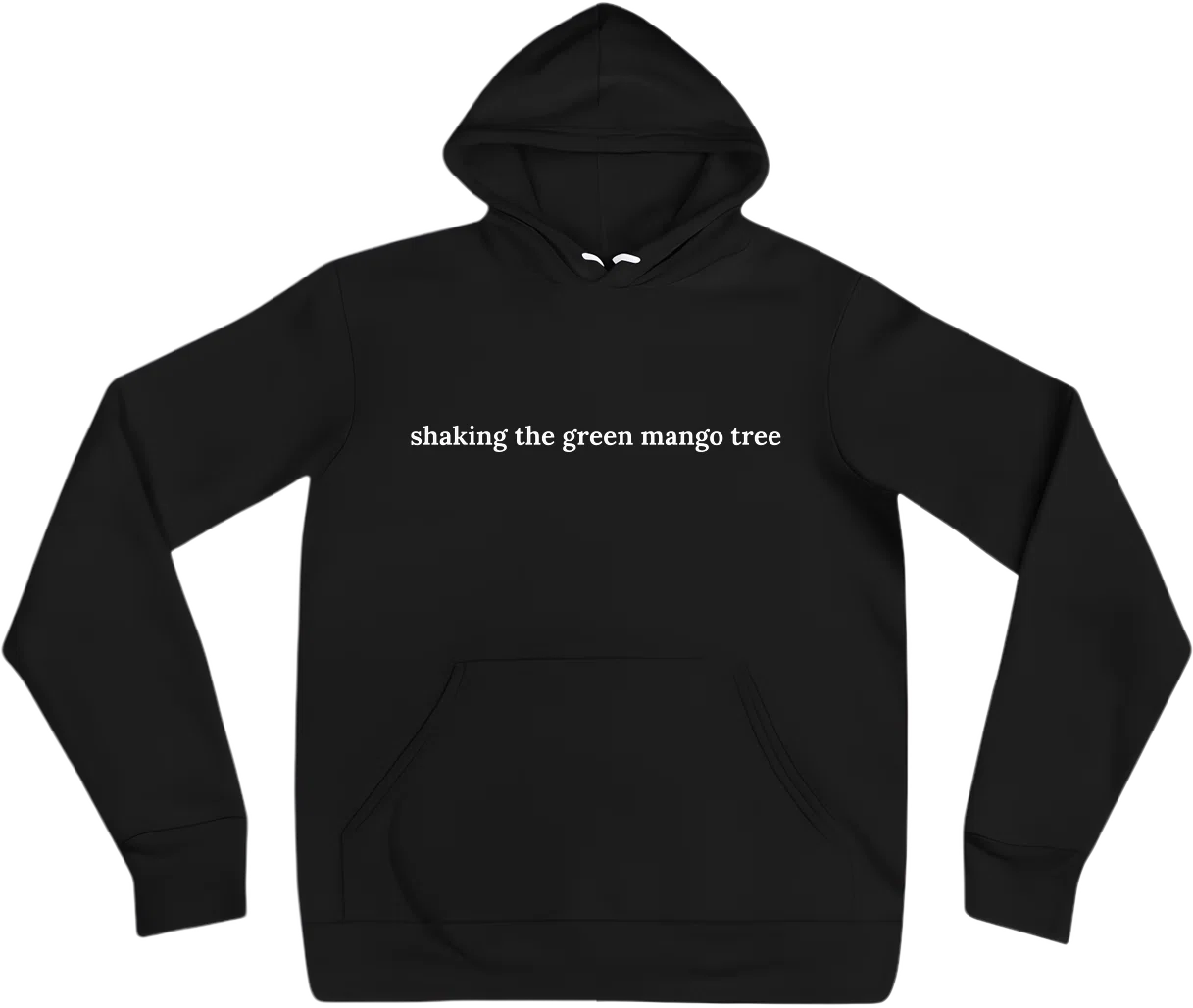 shaking the green mango tree front