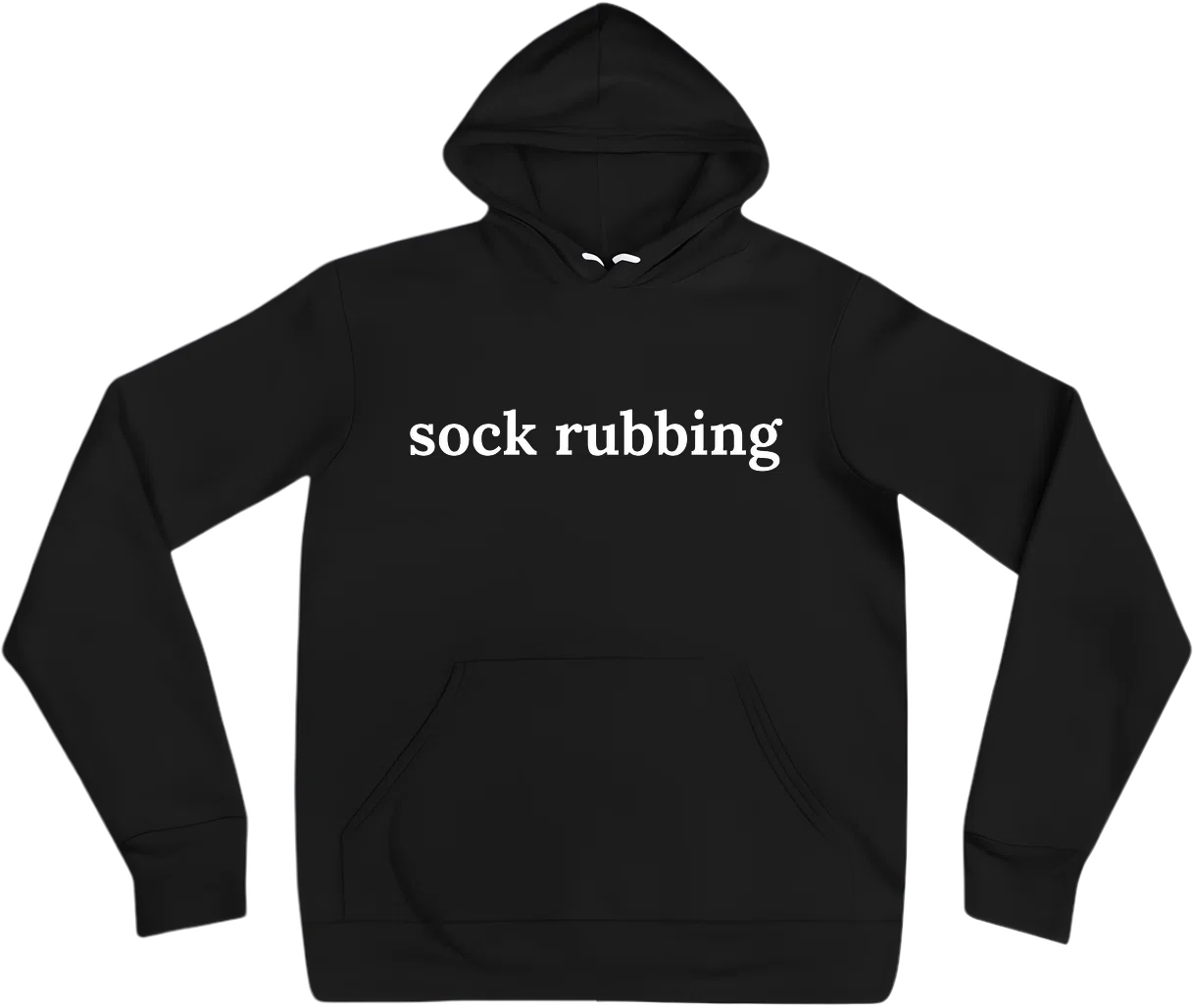 sock rubbing front