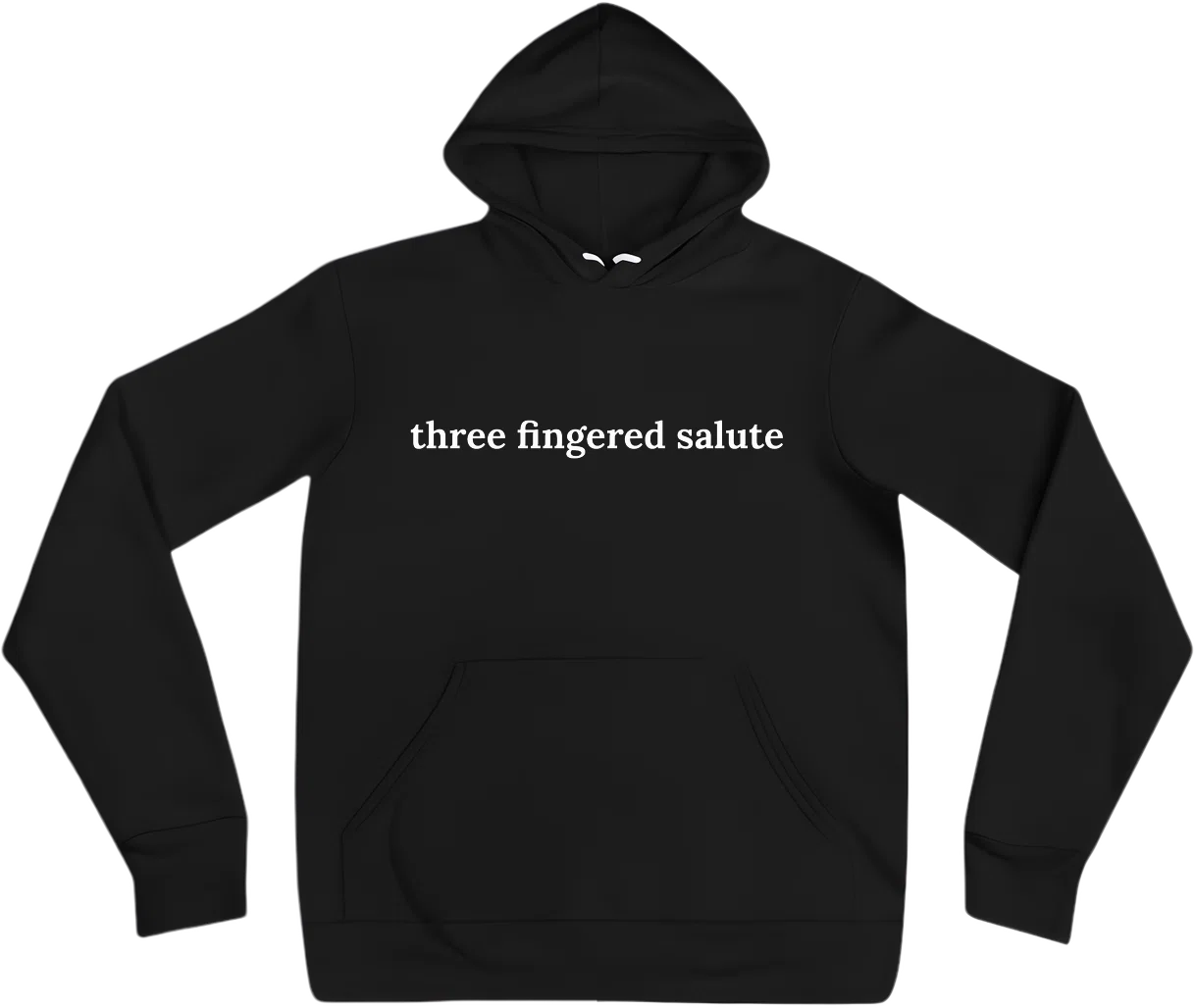 three fingered salute front