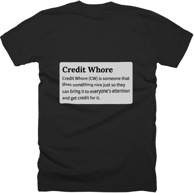 Credit Whore back
