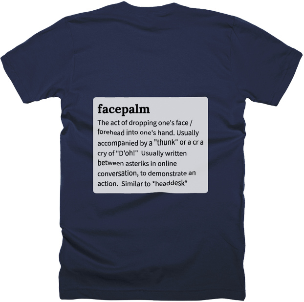 facepalm back