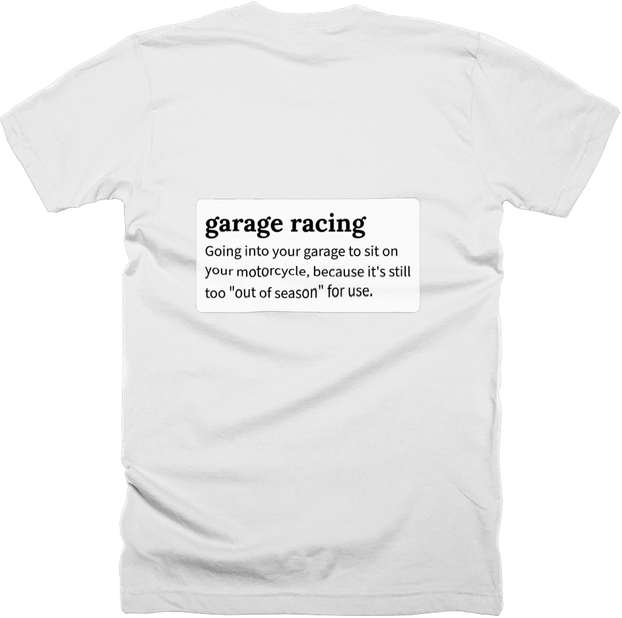 garage racing back