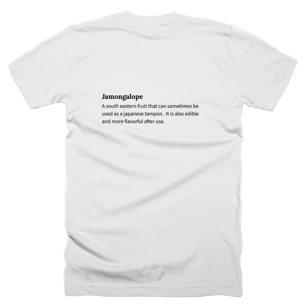 T-shirt with a definition of 'Jamongalope' printed on the back