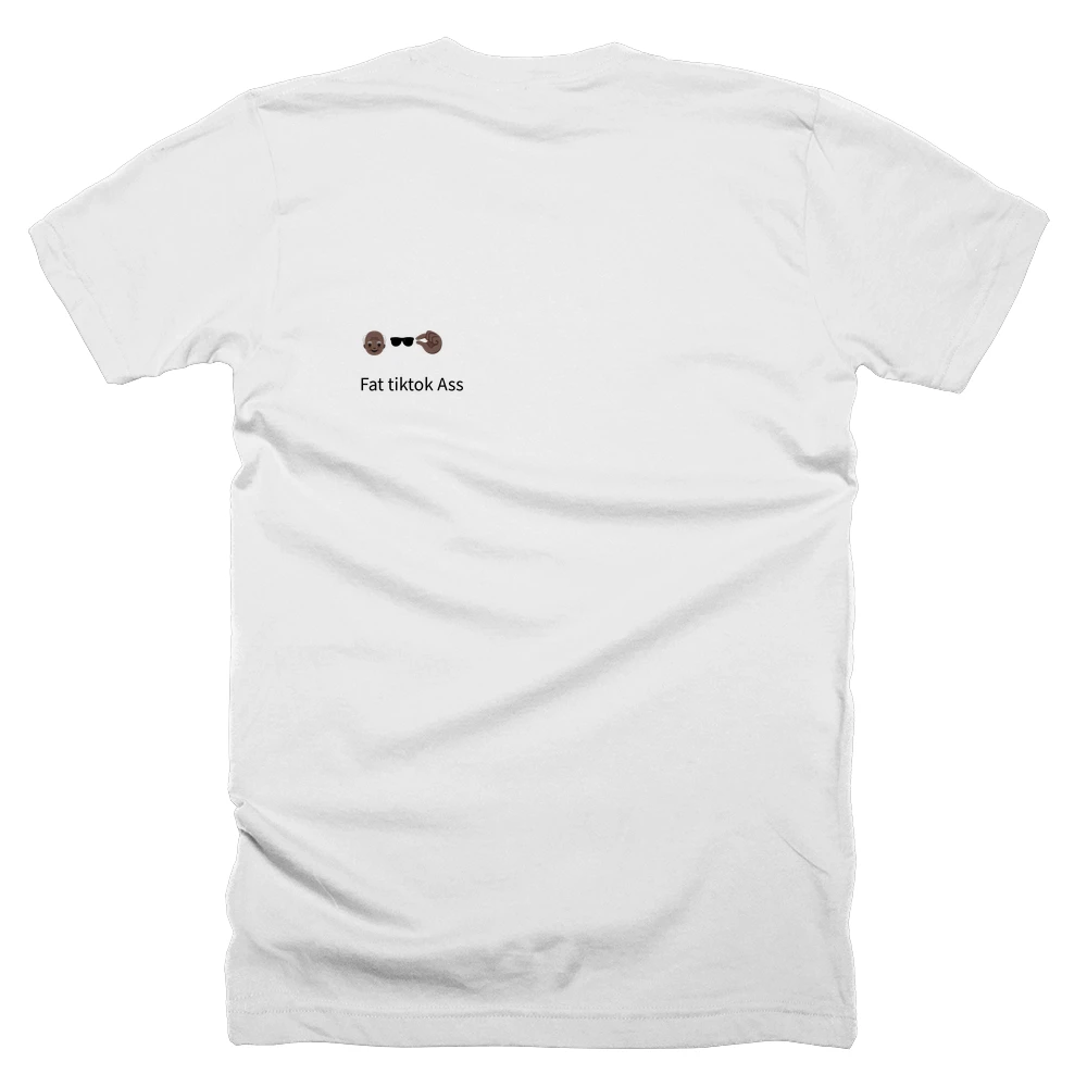 T-shirt with a definition of '👴🏿🕶🤏🏿' printed on the back