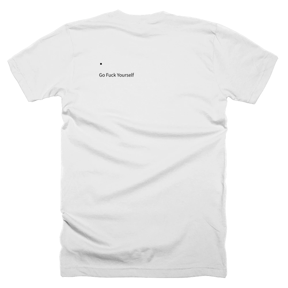 T-shirt with a definition of '▪︎' printed on the back