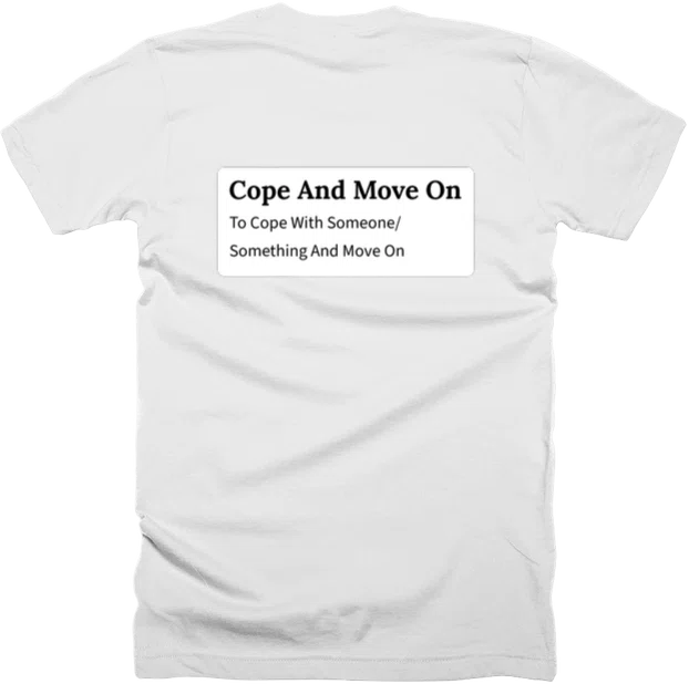 Cope And Move On back