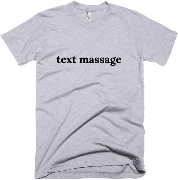 text massage front