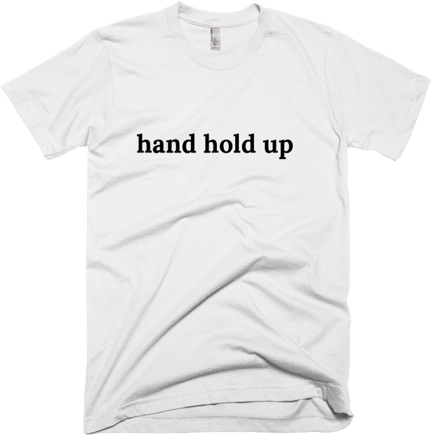 hand hold up front