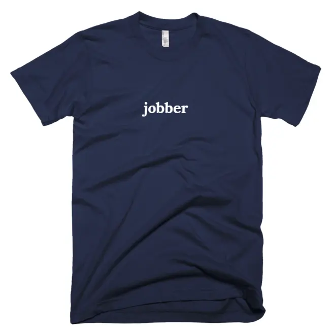 T-shirt with 'jobber' text on the front