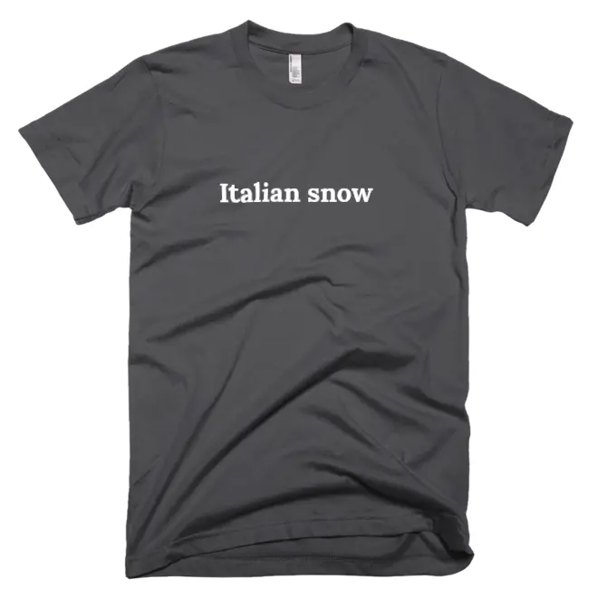 "Italian snow" tshirt