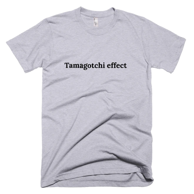 T-shirt with 'Tamagotchi effect' text on the front
