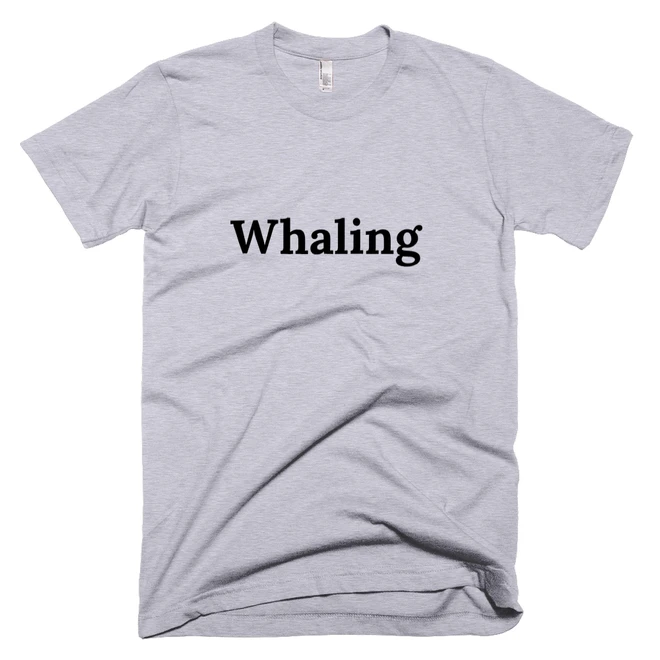 T-shirt with 'Whaling' text on the front