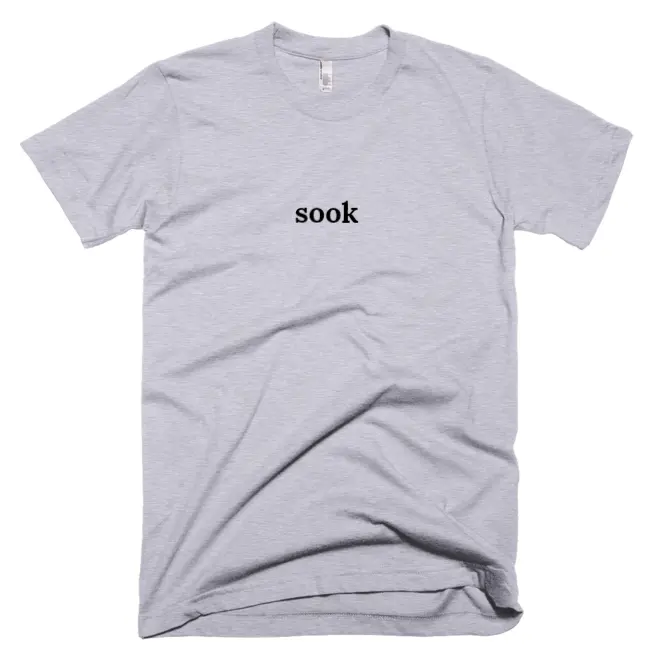 T-shirt with 'sook' text on the front